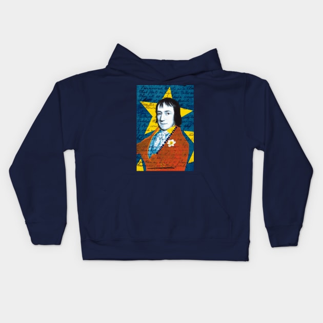 William Wordsworth Kids Hoodie by Exile Kings 